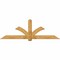 Ekena Millwork Redmond Rough Sawn Timber Gable Bracket, Western Red Cedar, 96"W x 32"H x 2"D x 6"F, 8/12 Pitch GBW096X32X0206RED00RWR - alternate 1